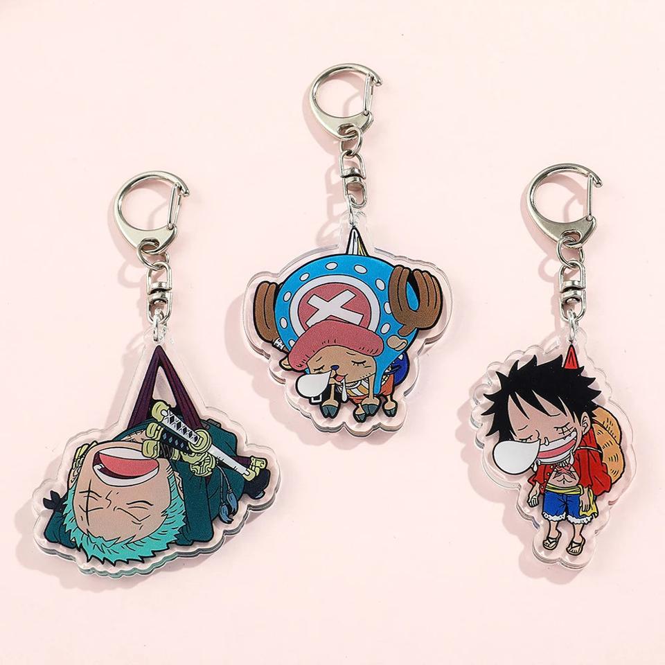 One Piece Character Keychain Set