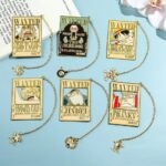 Anime-One-Piece-Piratesreward-Metal-Bookmarks-with-Tassel-Gold-Color-Luffy-Wanted-Book-Marks-Gifts-for43