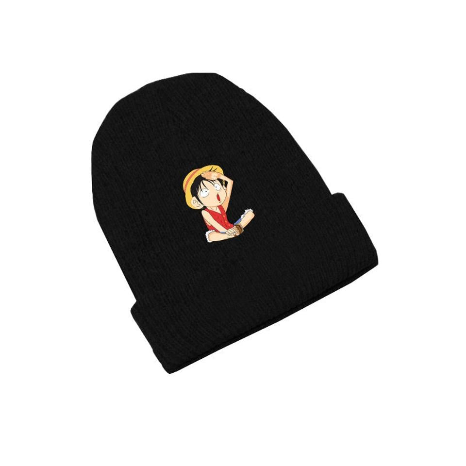 Black Chibi Luffy Beanie