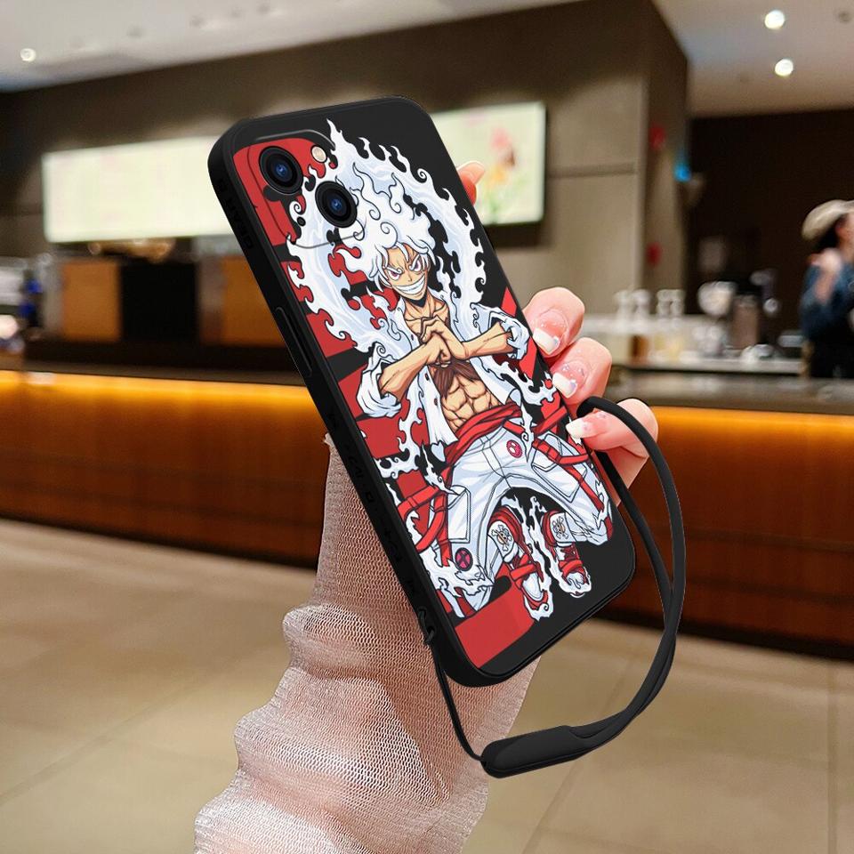 One Piece Gear 5 Luffy OP Silicone Phone Case with Hand Strap