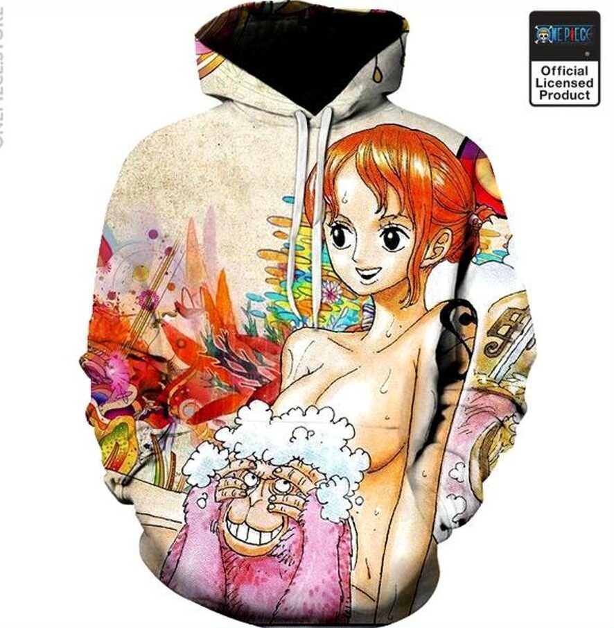 Nami in the Shower 3D One Piece Hoodie