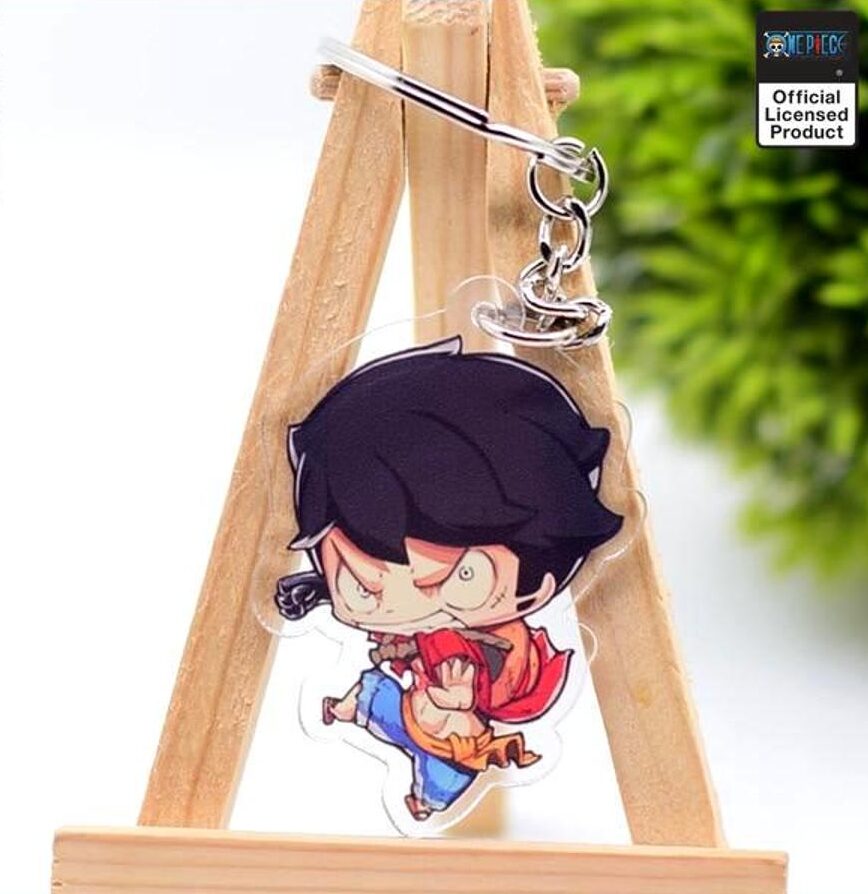 Angry Luffy Rubber Keychain