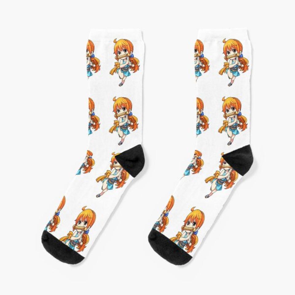 Chibi Nami One Piece Socks